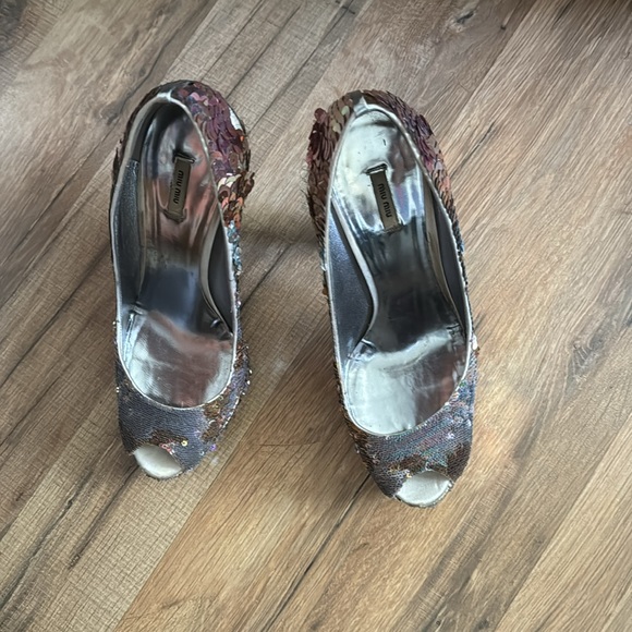 Miu Miu sequin platform heels Size 37 - Picture 13 of 14